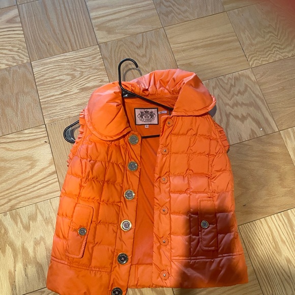 🧡🧡Juicy Couture Orange Puffer Vest- NWOT 🧡🧡🧡 - Picture 5 of 8